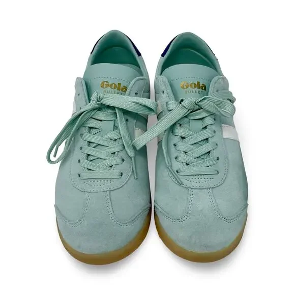 Gola Bullet Suede Sneakers – Women’s 9.5 Retro Surf / Off White Gum Sole - Picture 10 of 11